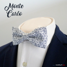 Noeud papillon motif dés à jouer  "Monte Carlo"