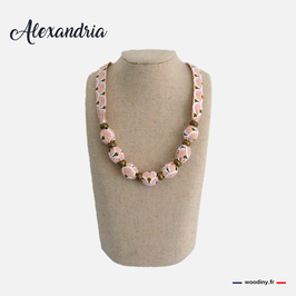 Collier en tissu "Alexandria"