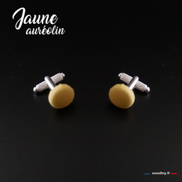 Boutons de manchette "Jaune Auréolin"