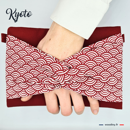 Sac à main pochette "Kyoto" - fabrication française (Alsace)