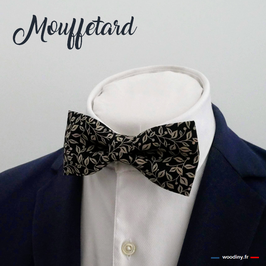 Noeud papillon noir "Mouffetard"