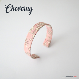 Bracelet liberty rose poudré "Cheverny"