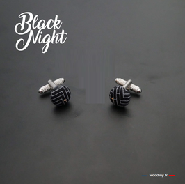 Boutons de manchette "Black Night"