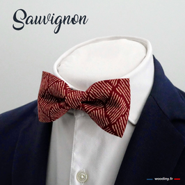 Noeud papillon bordeaux "Sauvignon"
