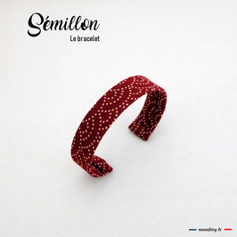 Bracelet bordeaux "Sémillon"