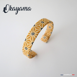 Bracelet japonisant jaune "Okayama"