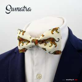 Noeud papillon motif tigre "Sumatra"