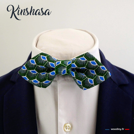 Noeud papillon vert "Kinshasa" slim