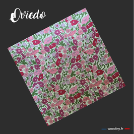 Pochette de costume liberty rose "Oviedo"