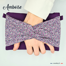 Sac à main pochette "Amboise" - fabrication française (Alsace)