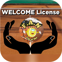 "F.A.N" WELCOME LICENSE for Tennis Trainers/ Tennis Schools