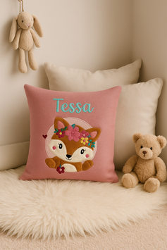 Personalisiertes Kissen Fuchsmädchen