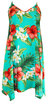 【231-0085】SALE Asymmetry Dress (Aqua)