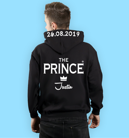 THE PRINCE HOODIE MIT WUNSCHNAME UND DATUM