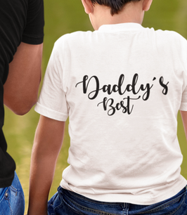 Kinder T-Shirt "Daddys best" dazu bestellen