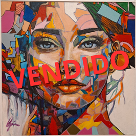Rostro en colores