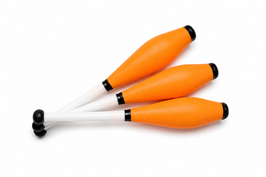 3er Set Profi Jonglierkeulen orange by Niels Duinker