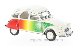 Citroën 2CV "Lustiano" 1986 weiss / rot / gelb / grün