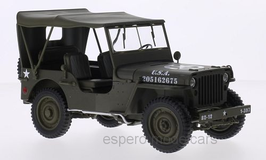 Jeep Willys U.S. Army 1943-1945 mattoliv geschlossen