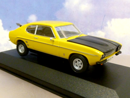 Ford Capri MK I 3.0 GXL 1973 RHD "Auto von TV-Star Richard Hammond gelb / matt-schwarz"