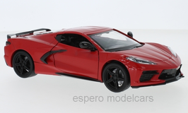 Chevrolet Corvette C8 Stingray seit 2020 rot / schwarz