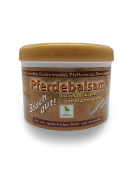 Pferdebalsam 3-fach gut mit Teufelskralle & Murmeltieröl (500ml)