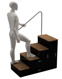 Carbon Modular Dock Steps