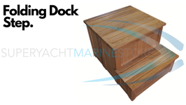Iroko Folding Dock Steps