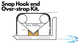 Tender Over Straps Tie Down Kit (Snap Hook) - up to 500kg