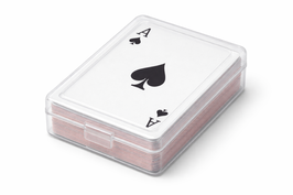Jeu de 54 cartes personnalisé + Boîte translucide
