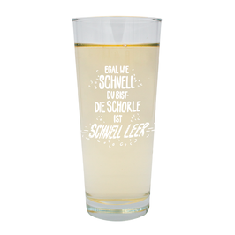 Egal wie schnell du bist, die Schorle ist schnell leer