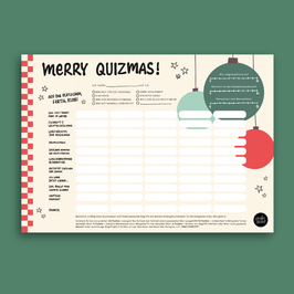 Merry Quizmas Spielblock - 50 Blatt