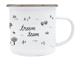 Emailletasse "Treem Team"