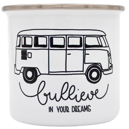 Emailletasse "Bullive in your dreams"