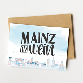 Klappkarte "Mainz am Wein"