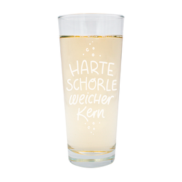Harte Schorle weicher Kern
