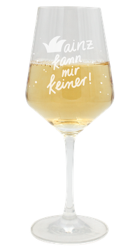 "Mainz kann mir keiner" Weinglas