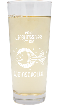 "Mein Lieblingstier ist die Weinscholle" Weinstange