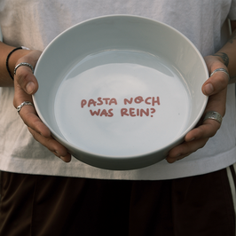 Teller "Pasta noch was rein"