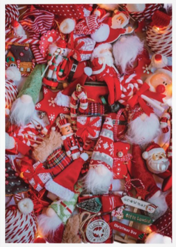 Santa - set van 10 kaarten met enveloppen