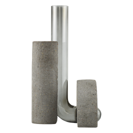 Cochlea della Metamorfosi n°1 - grey vase for flowers