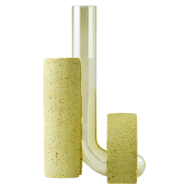 Cochlea della Metamorfosi n°1 - yellow vase for flowers