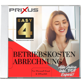 Nebenkosten- / Betriebskostenabrechnung in Excel – EASY4 macht's zum Kinderspiel!