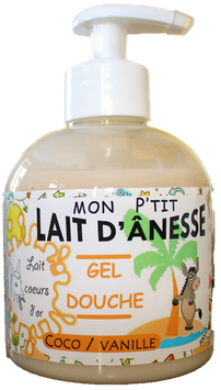 Mon p'tit gel douche au LAIT D’ÂNESSE - Coco/vanille