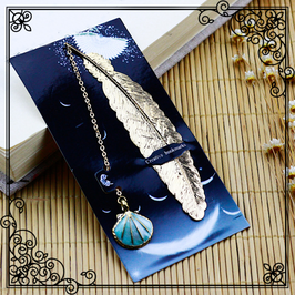 PLUME COQUILLAGE TURQUOISE