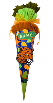 Schultüte Leopard Dschungel