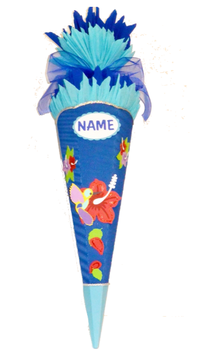 Schultüte Kolibri blau hellblau