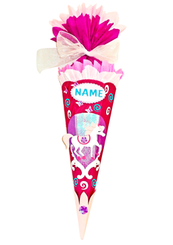 Schultüte Einhorn pink rosa türkis