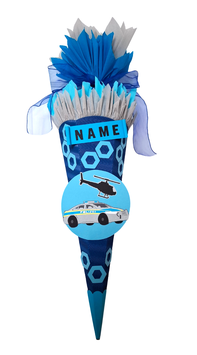 Schultüte Polizei blau