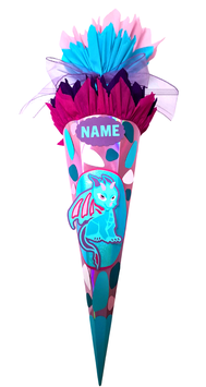 Schultüte Kleiner Drache pink